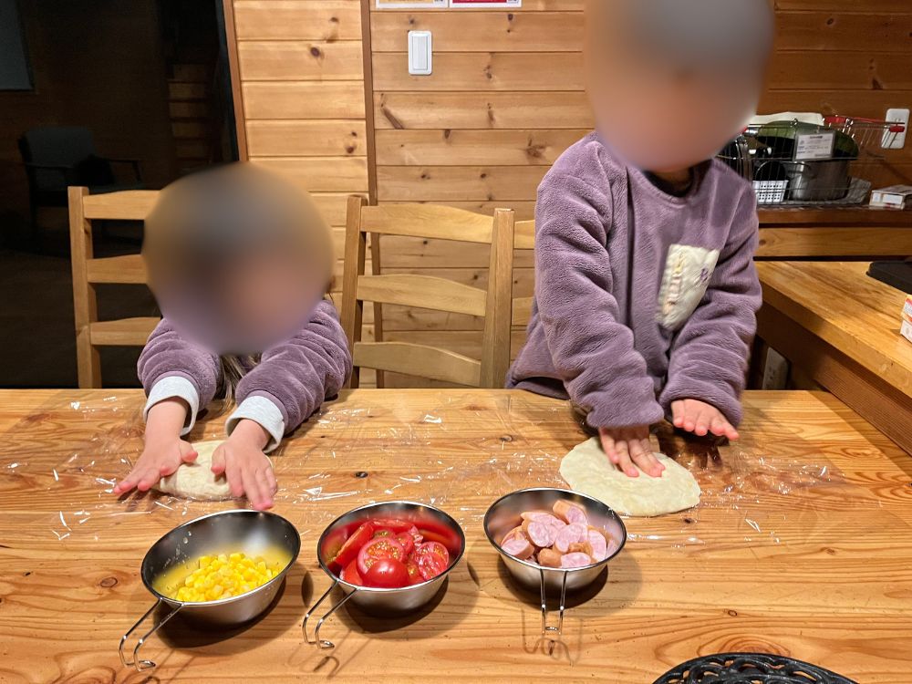 ピザづくりの写真