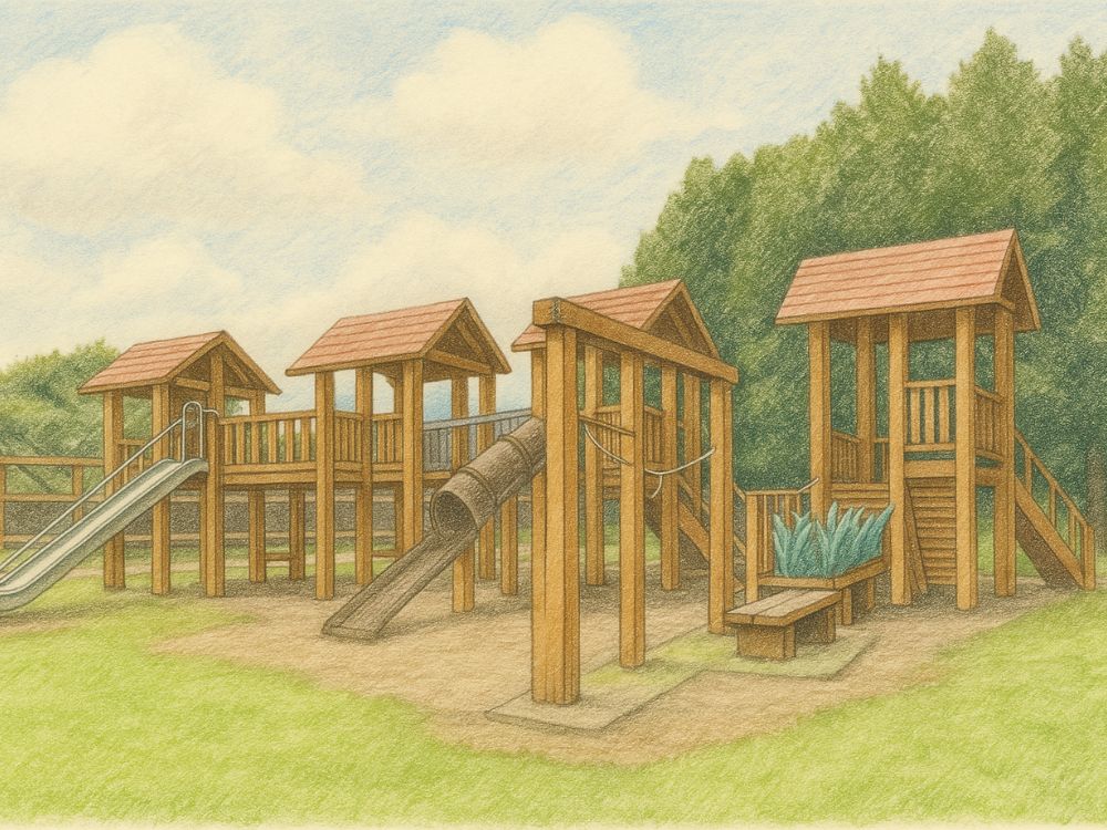 大型遊具のイラスト