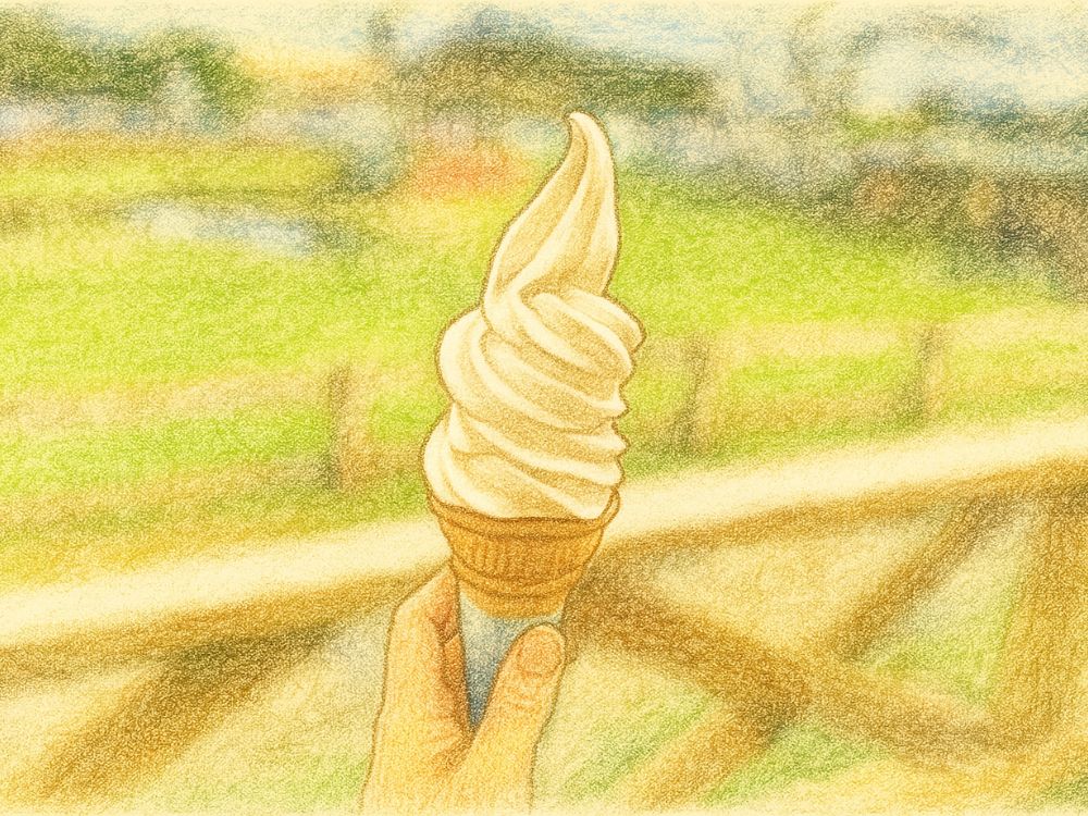 ソフトクリームのイラスト