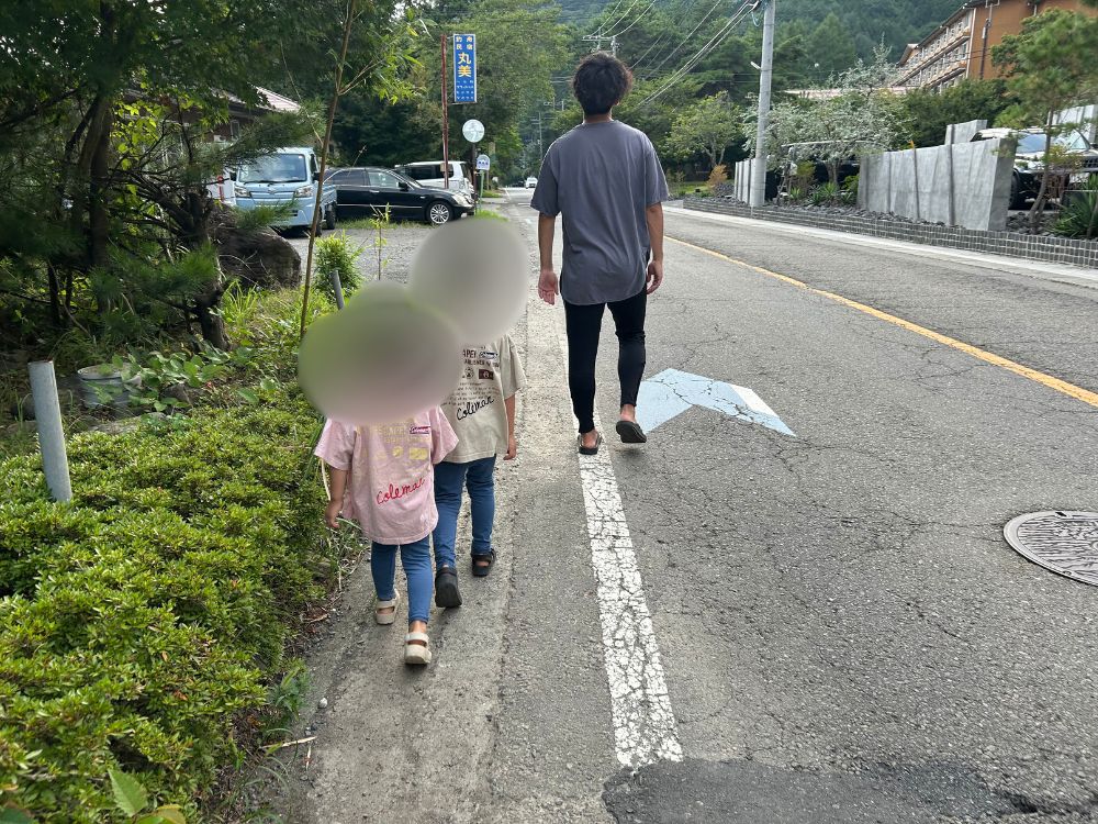 いずみの湯からの帰り道