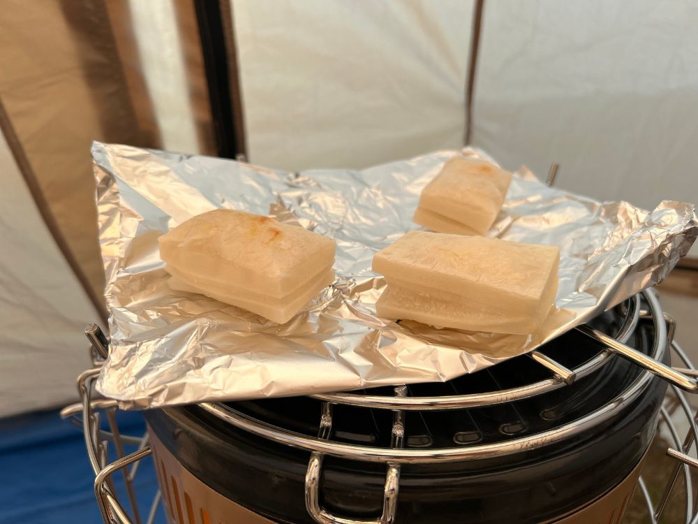 ギアミッションの上で焼き餅の写真