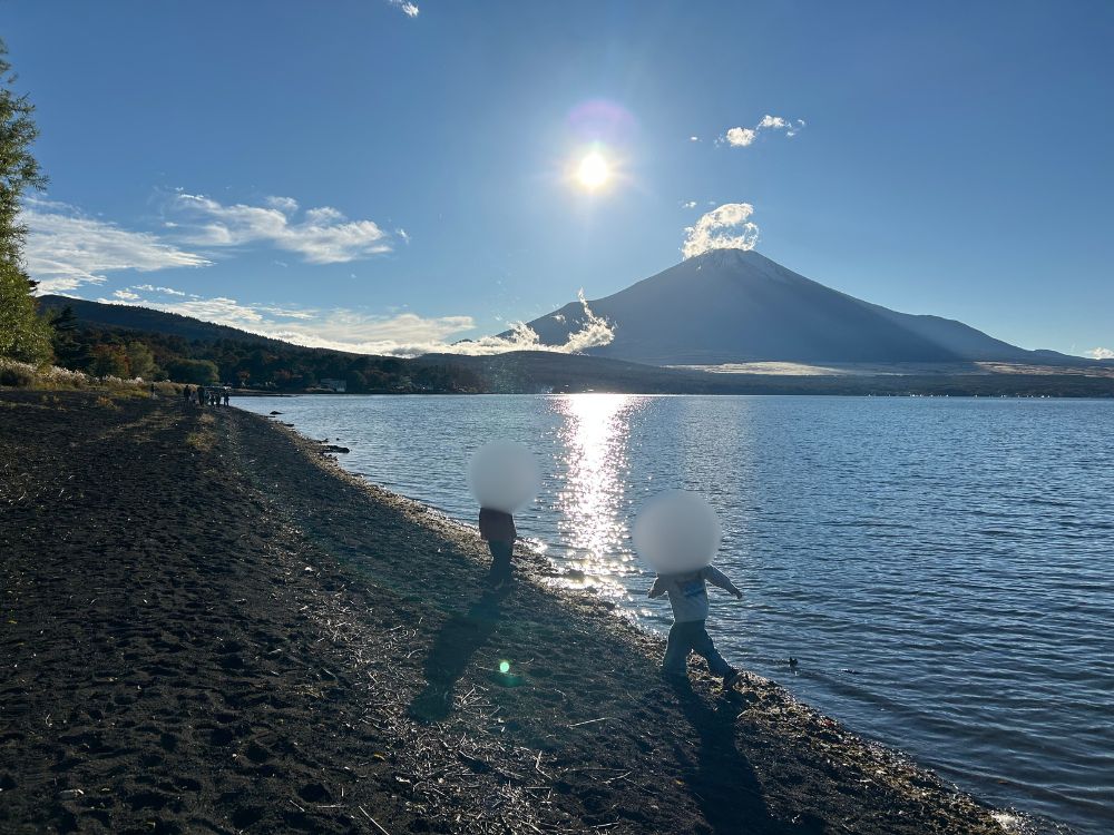 午後の富士山の写真